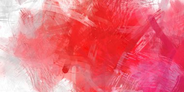 Soyut arkaplanda pürüzlü fırça darbeleri. Fırça boyası. Renkli boya darbeleri. Eşsiz duvar sanatı. Tuvaldeki modern sanat. Renkli çağdaş sanat eserleri.