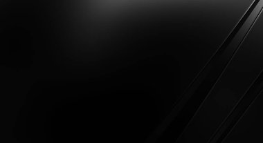 Siyah kıvrımlı yüzey. 3 boyutlu illüstrasyon. Soyut fütüristik geçmiş. Minimalist geometrik kapak tasarımı. Çarpık siyah çizgiler. Lüks dokuma duvar kağıdı. Zarif arkaplan.