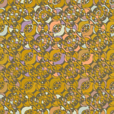 Yaratıcı karalama sanatı farklı şekil ve dokulara sahip kusursuz desen. Kolaj. Sanatsal arka plan. Soyut duvar kağıdı. Dekoratif hippi fayansları.