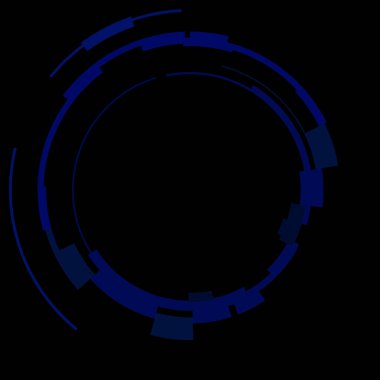 Fütürist dairesel gövde arayüzü elementi. Soyut çember geometrik arkaplan. Dijital teknolojinin grafiksel çizimi.
