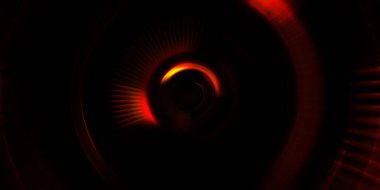 Parlayan neon ışıkları. Parlak sunum tasarım şablonu. Fotoğraf makinesi konsepti. Soyut arkaplan. Dönen ışık ışınları. Hareketli kavramsal duvar kağıdı. Grafik dijital illüstrasyon. 