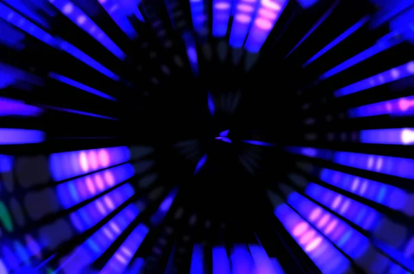 Rotating Light Show Black Background Luxury Streaks Luminous Swirling Wallpaper — Stock Photo, Image