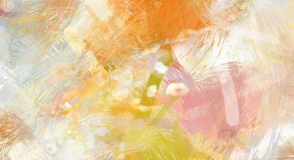 Rough Brushstrokes Abstract Background Brush Painting Color Strokes Paint Unique — Stock Photo, Image