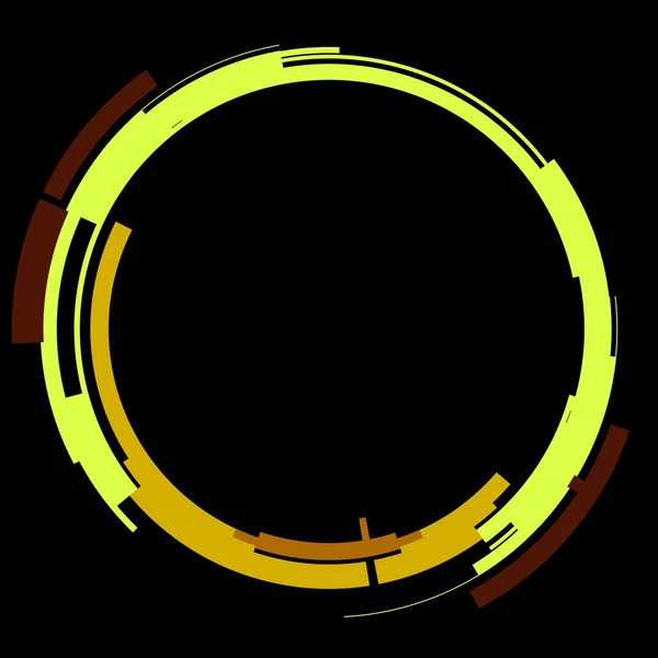 Футуристичний Елемент Кругового Інтерфейсу Абстрактне Коло Геометричного Фону Графічна Ілюстрація — стокове фото