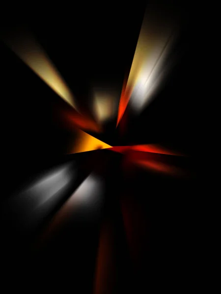 光るライトの動きのクールな背景 あなたのデザインのための活気のあるカラフルなポータルテンプレート ワームホール形状を形成する運動中の光線と光る粒子 — ストック写真
