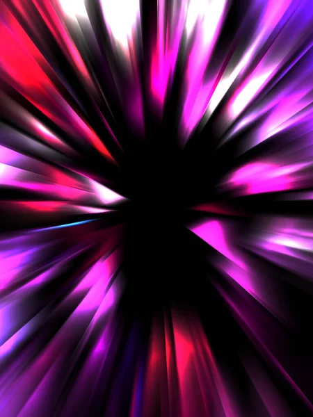 Dynamic Rays Light Isolated Black Background Graphic Illustration Glowing Colorful — ストック写真