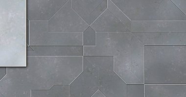 Katmanlı paneller. Fütürist soyut duvar kağıdı. Geometrik teknolojik yansıtıcı arka plan 3D metalik doku. Uzay gemisi desen yüzeyi.