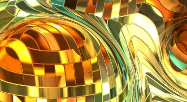 Metalik panel dokusunun 3 boyutlu çizimi. Renkli, parlak, soyut duvar kağıdı. Geometrik teknolojik parlak yansıtıcı arka plan. Yaratıcı parlak kavramsal arkaplan.