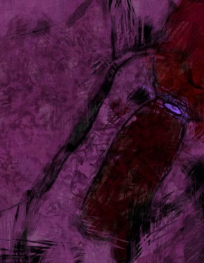 Tuval üzerinde etkileyici fırçalanmış resim. Kaotik resim. Taranmış Boyalı Soyut Arkaplan. Fırça darbesi ile boyanmış. Kaos duvarı sanatı. Sanatsal canlılık ve renkli duvar kağıdı.