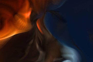 Hareketli girdapların soyut çizimi. Titreşimli renkli kıvrımların dönen akışı. Kıvrımlı ve kıvrımlı arka plan ve çizgiler. Garip duvar kâğıdı tasarımı. Dalgalanma arkaplanı.