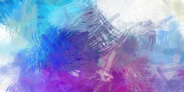 Soyut arkaplanda pürüzlü fırça darbeleri. Fırça boyası. Renkli boya darbeleri. Eşsiz duvar sanatı. Tuvaldeki modern sanat. Renkli çağdaş sanat eserleri.