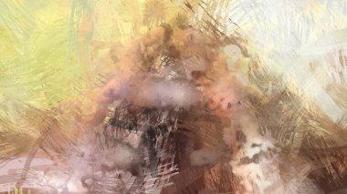 Soyut arkaplanda pürüzlü fırça darbeleri. Fırça boyası. Renkli boya darbeleri. Eşsiz duvar sanatı. Tuvaldeki modern sanat. Renkli çağdaş sanat eserleri.