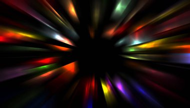 Parlayan yıldızın patlaması. Dinamik renkli arkaplan resmi. Parıldayan ışıklar duvar kağıdı. Tasarımınız için canlı şablon.