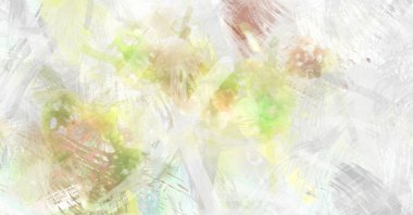 Soyut arkaplanda pürüzlü fırça darbeleri. Fırça boyası. Renkli boya darbeleri. Eşsiz duvar sanatı. Tuvaldeki modern sanat. Renkli çağdaş sanat eserleri.