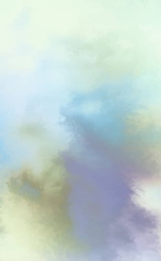 Modern fırça darbeleri. Poster, duvar sanatı, afiş, kart, kitap kapağı veya ambalaj için rahatlatıcı kompozisyonun yumuşak renkli çizimi. Pastel renklerle suluboya. 