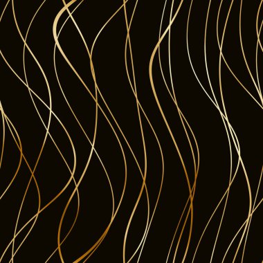 Dalgalı yansıtıcı çizgilerin kusursuz deseni. Lüks minimalist malzeme. Süs dalgasıyla dekoratif motif. Web, kartvizit, davetiye, poster, tekstil baskısı için zarif duvar kağıdı.