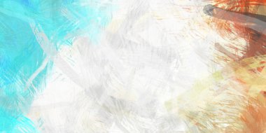 Soyut arkaplanda pürüzlü fırça darbeleri. Fırça boyası. Renkli boya darbeleri. Eşsiz duvar sanatı. Tuvaldeki modern sanat. Renkli çağdaş sanat eserleri.