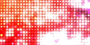 Parlak desenli duvar kağıdı. Sahne ışıkları olan renkli ışıkların ihtişamlı arkaplanı. Parlayan ışıklar siyah arka planda parti izleri. Sahne veya stadyum ışıklarının dijital illüstrasyonu. 