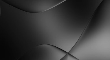 Web sitesi, poster, marka kimliği, broşür, sunum şablonu için lüks koyu bir arka plan. Dalgalı şekilli kaliteli tasarım. Dalgalanmalı soyut arkaplan. Pankart veya kapak tasarımı için dekorasyon.