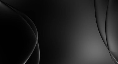 Web sitesi, poster, marka kimliği, broşür, sunum şablonu için lüks koyu bir arka plan. Dalgalı şekilli kaliteli tasarım. Dalgalanmalı soyut arkaplan. Pankart veya kapak tasarımı için dekorasyon.