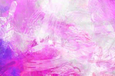 Soyut arkaplanda pürüzlü fırça darbeleri. Fırça boyası. Renkli boya darbeleri. Eşsiz duvar sanatı. Tuvaldeki modern sanat. Renkli çağdaş sanat eserleri.