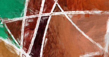 Tuval üzerinde etkileyici fırçalanmış resim. Soyut doku. 2D çizim. Geniş fırça darbeleri. Modern dijital sanat. Çağdaş fırça. Modern ifade. Popüler biçim boyanmış resim.