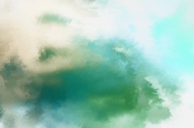 Modern fırça darbeleri. Poster, duvar sanatı, afiş, kart, kitap kapağı veya ambalaj için rahatlatıcı kompozisyonun yumuşak renkli çizimi. Pastel renklerle suluboya. 