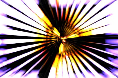 Siyah arkaplanda dönen ışık gösterisi. Lüks çizgiler. Parlak kıvrımlı duvar kağıdı. Uzay tüneli. Dönen ışık çemberi ya da maytap izi. Parlak konsept çizimi.