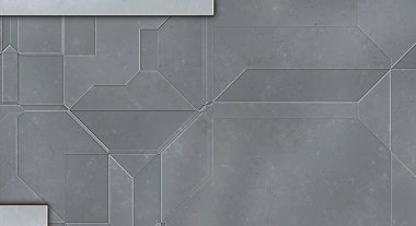 Katmanlı paneller. Fütürist soyut duvar kağıdı. Geometrik teknolojik yansıtıcı arka plan 3D metalik doku. Uzay gemisi desen yüzeyi.