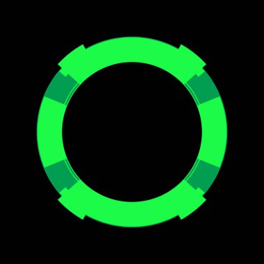 Fütürist dairesel gövde arayüzü elementi. Soyut çember geometrik arkaplan. Dijital teknolojinin grafiksel çizimi.