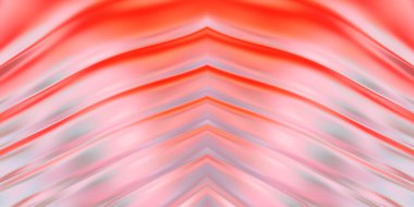 Renkli dalgalı yansıtıcı duvar kağıdının üç boyutlu çizimi. Duvar kağıdı, afiş, arkaplan, kart, kitap kapağı veya web sitesi için grafiksel illüstrasyon. Soyut parlak arkaplan.