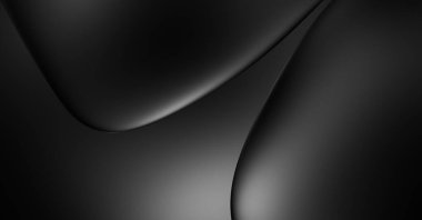 Web sitesi, poster, marka kimliği, broşür, sunum şablonu için lüks koyu bir arka plan. Dalgalı şekilli kaliteli tasarım. Dalgalanmalı soyut arkaplan. Pankart veya kapak tasarımı için dekorasyon.