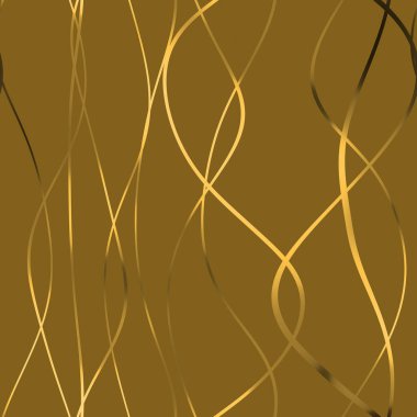 Dalgalı yansıtıcı çizgilerin kusursuz deseni. Lüks minimalist malzeme. Süs dalgasıyla dekoratif motif. Web, kartvizit, davetiye, poster, tekstil baskısı için zarif duvar kağıdı.