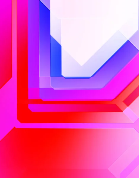 기하학적 디자인 레이아웃의 디지털 일러스트 미래적 템플릿을 다채롭고 기하학적 형태의 — 스톡 사진
