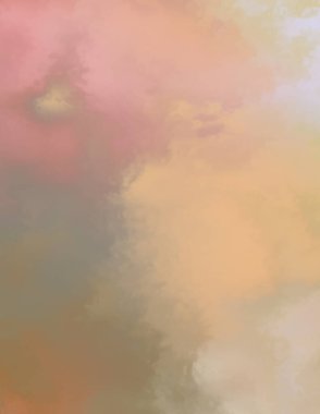 Modern fırça darbeleri. Poster, duvar sanatı, afiş, kart, kitap kapağı veya ambalaj için rahatlatıcı kompozisyonun yumuşak renkli çizimi. Pastel renklerle suluboya. 