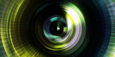 Parlayan neon ışıkları. Parlak sunum tasarım şablonu. Fotoğraf makinesi konsepti. Soyut arkaplan. Dönen ışık ışınları. Hareketli kavramsal duvar kağıdı. Grafik dijital illüstrasyon. 