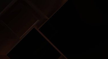 Geometrik dinamik şekiller. Gölgeli teknoloji dijital şablonu ve gradyan arka planda ışıklar. Modern basit geometrik renk gradyanı soyut arkaplan. 3B illüstrasyon. 