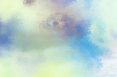 Modern fırça darbeleri. Poster, duvar sanatı, afiş, kart, kitap kapağı veya ambalaj için rahatlatıcı kompozisyonun yumuşak renkli çizimi. Pastel renklerle suluboya. 