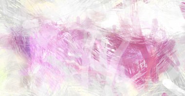 Soyut arkaplanda pürüzlü fırça darbeleri. Fırça boyası. Renkli boya darbeleri. Eşsiz duvar sanatı. Tuvaldeki modern sanat. Renkli çağdaş sanat eserleri.