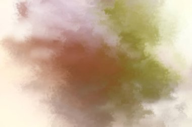 Modern fırça darbeleri. Poster, duvar sanatı, afiş, kart, kitap kapağı veya ambalaj için rahatlatıcı kompozisyonun yumuşak renkli çizimi. Pastel renklerle suluboya. 