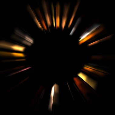 Canlı ve canlı ışık parlamalarının serin arkaplanı. Renkli parlak ışıklar patlama efektiyle görüntülenir. Parlak renkli arkaplan.