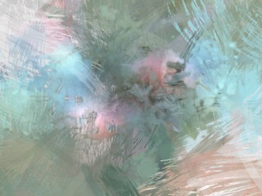 Soyut arkaplanda pürüzlü fırça darbeleri. Fırça boyası. Renkli boya darbeleri. Eşsiz duvar sanatı. Tuvaldeki modern sanat. Renkli çağdaş sanat eserleri.