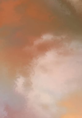 Modern fırça darbeleri. Poster, duvar sanatı, afiş, kart, kitap kapağı veya ambalaj için rahatlatıcı kompozisyonun yumuşak renkli çizimi. Pastel renklerle suluboya. 