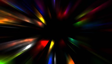 Parlayan yıldızın patlaması. Dinamik renkli arkaplan resmi. Parıldayan ışıklar duvar kağıdı. Tasarımınız için canlı şablon.