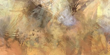 Soyut arkaplanda pürüzlü fırça darbeleri. Fırça boyası. Renkli boya darbeleri. Eşsiz duvar sanatı. Tuvaldeki modern sanat. Renkli çağdaş sanat eserleri.