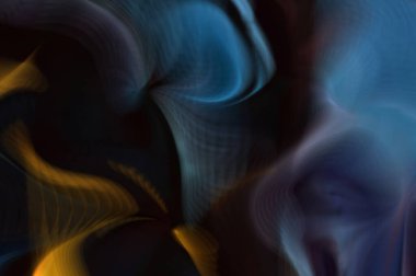 Hareketli girdapların soyut çizimi. Titreşimli renkli kıvrımların dönen akışı. Kıvrımlı ve kıvrımlı arka plan ve çizgiler. Garip duvar kâğıdı tasarımı. Dalgalanma arkaplanı.