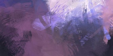 Soyut arkaplanda pürüzlü fırça darbeleri. Fırça boyası. Renkli boya darbeleri. Eşsiz duvar sanatı. Tuvaldeki modern sanat. Renkli çağdaş sanat eserleri.