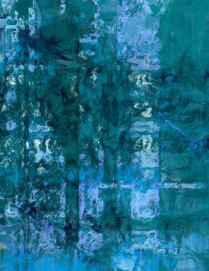 Kaotik resim. Taranmış Boyalı Soyut Arkaplan. Tuval üzerinde etkileyici fırçalanmış resim. Fırça darbesi ile boyanmış. Kaos duvarı sanatı. Sanatsal canlılık ve renkli duvar kağıdı.