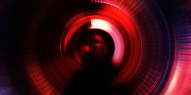 Parlayan neon ışıkları. Parlak sunum tasarım şablonu. Fotoğraf makinesi konsepti. Soyut arkaplan. Dönen ışık ışınları. Hareketli kavramsal duvar kağıdı. Grafik dijital illüstrasyon. 