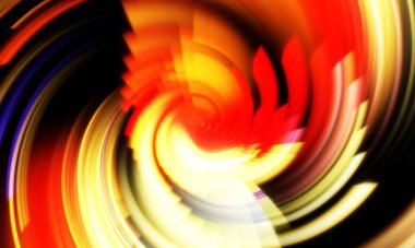 Dönen Işık gösterisi arka planı. Canlı renklerle donatılmış ruhani enerji girdabı. Renkli canlı hareket çizimi. Tanıtım geçmişi. Kutlama grafiği.